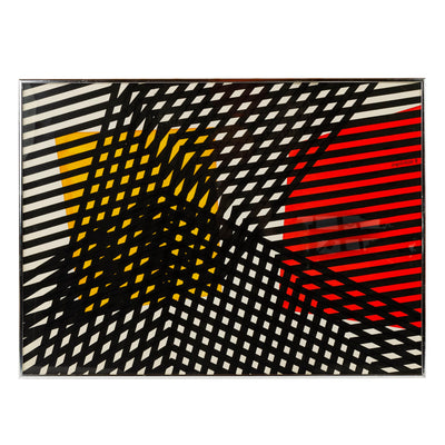 Limited Edition Abstract Print 80 by Angelo Testa, 1980