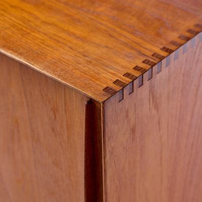 Sliding Door Cabinet in Solid Teak by Peter Hvidt & Orla Mölgaard-Nielsen - WYETH