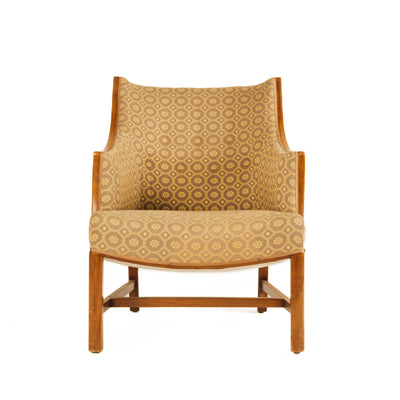 Pair of Mahogany Framed Upholstered Lounge Chairs by Frits Henningsen