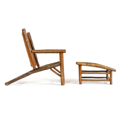 Lounge Chair and Ottoman by Historic Design Old Hickory for Old Hickory