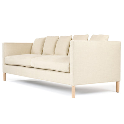 The ‘Tuxedo Sofa’ in Natural Linen by WYETH, Made to Order