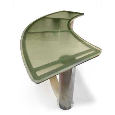 An Impressive Art Deco Chrome and Glass Desk from France, 1930s