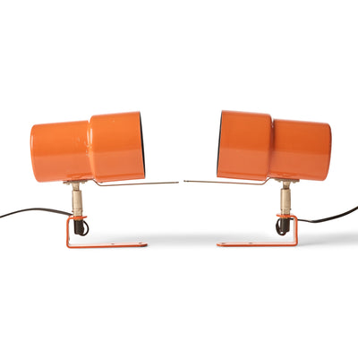 Pair Of Orange Sconces by Hans-Agne Jakobsson, 1960's