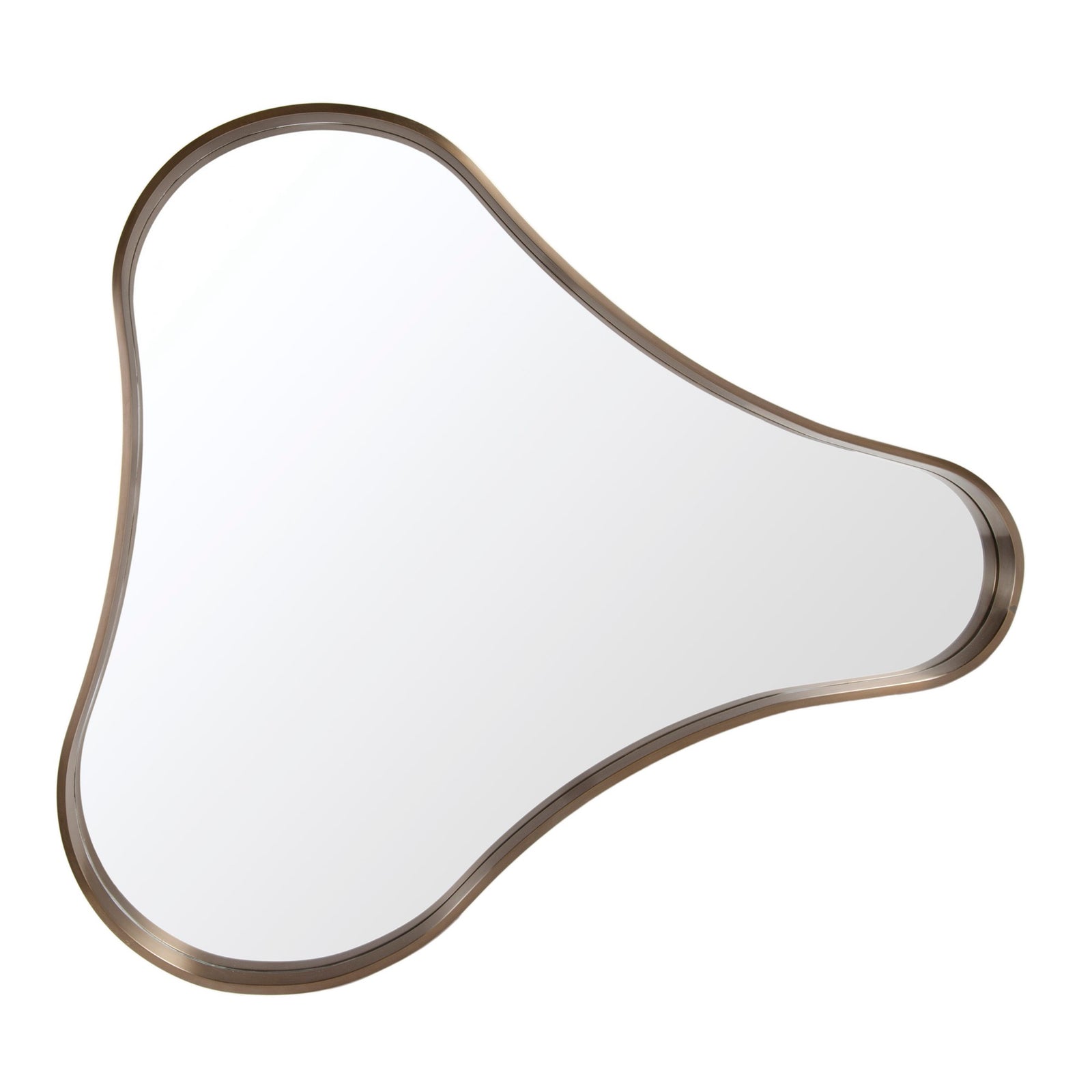 Biomorphic Bronze Wall Mirror by WYETH