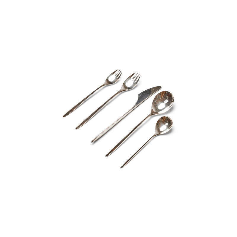 'Trinita' Sterling Silver Flatware Service for 12 by Hjordis Haugaard for COHR, 1960
