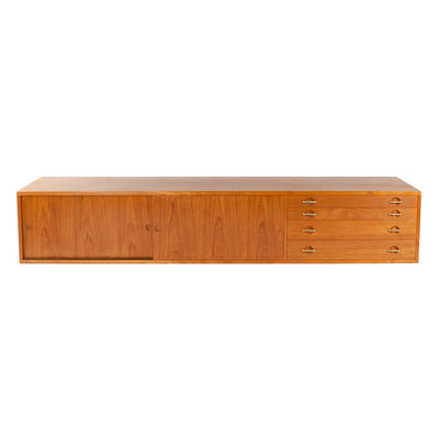 Wall Mount Teak Cabinet by Hans J. Wegner for Johannes Hansen, 1952