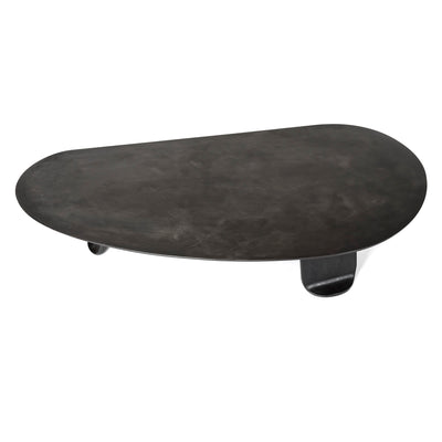 Chrysalis No. 1 Low Table in Blackened Steel with Zinc Finish by WYETH, Made to Order