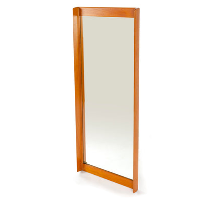 Luxus Teak Wall Mirror by Uno & Östen Kristiansson for Luxus