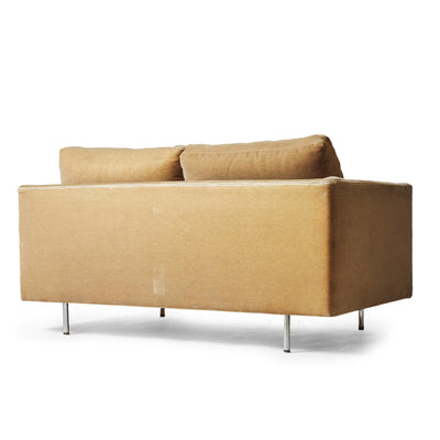 Settee on Tubular Steel Legs by Benjamin Thompson for Design Research Inc