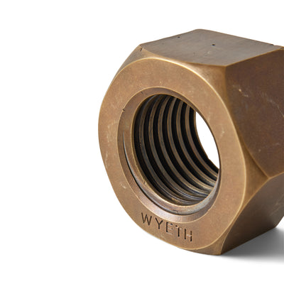 Industrial Dark Bronze Machine Nut by WYETH