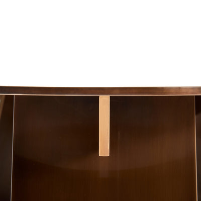 Chrysalis No. 3 Low Table in Polished Bronze by WYETH, Made to Order