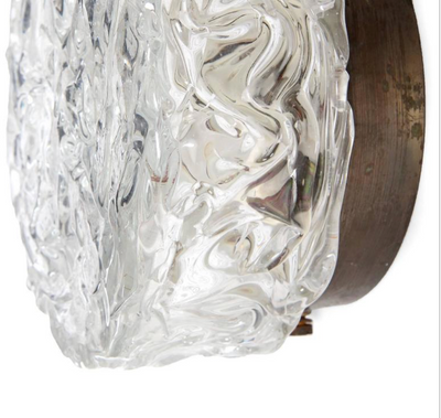 Variegated Glass Flush Mount Light from USA