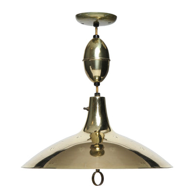 Retractable Height Brass Pendant for Lightolier