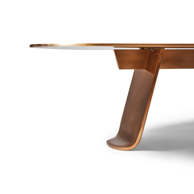 Chrysalis No. 1 Low Table in Natural Patinated Bronze by WYETH - WYETH