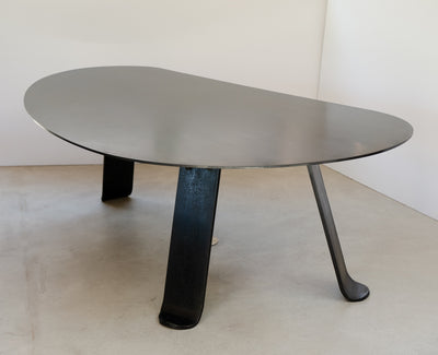 Chrysalis No. 1 Dining Table / Desk in Blackened Steel by WYETH, Made to Order