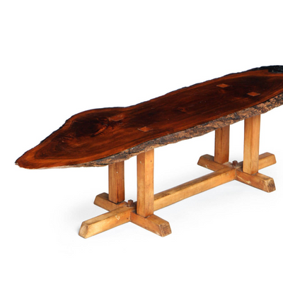 Low Table with Live Edge Top by Jeffrey Greene