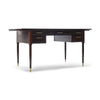 Walnut Desk with Drawers and Extension by Edward Wormley for Dunbar, 1950s
