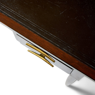 Walnut Desk with Drawers and Extension by Edward Wormley for Dunbar, 1950s