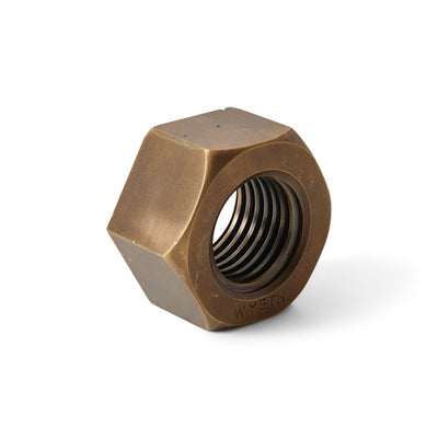 Industrial Dark Bronze Machine Nut by WYETH