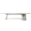 Chrysalis No 1. Low Table in Natural Grain Stainless Steel by WYETH, Made to Order