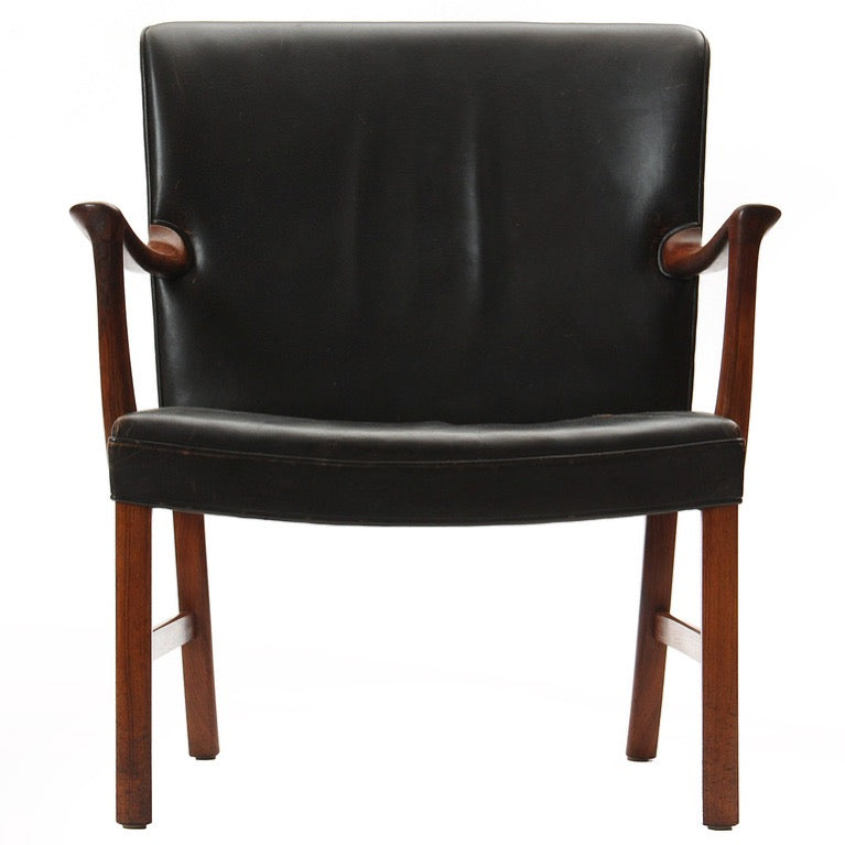 Broad Lounge Chair by Ole Wanscher for A.J. Iversen