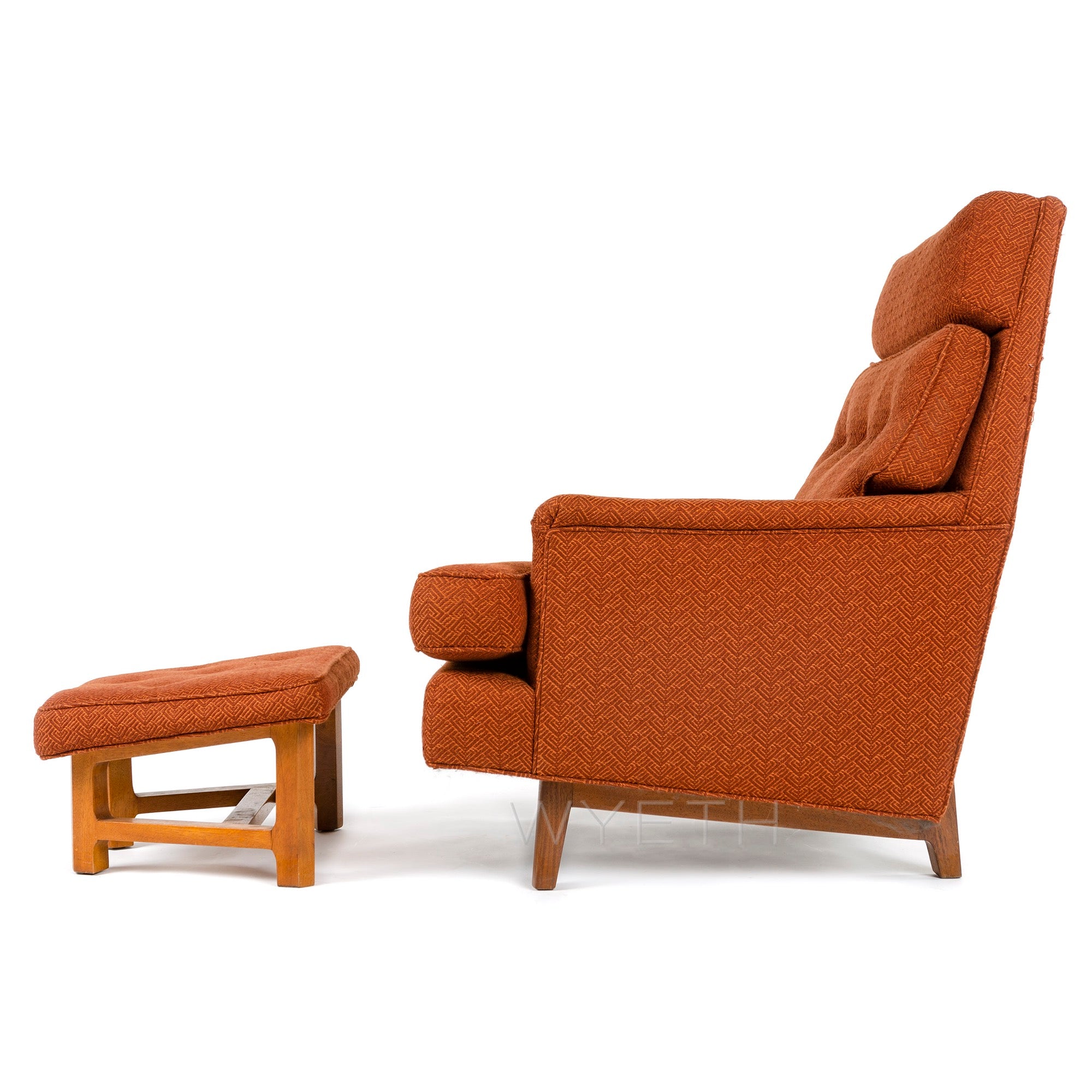 Lounge Chair and Ottoman by Edward Wormley for Dunbar