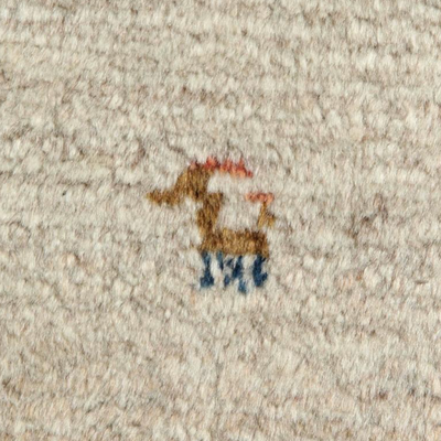 Hand Tufted Tribal Rug from Afghanistan