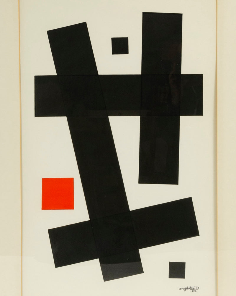 Limited Edition Abstract Print 75 by Angelo Testa, 1974