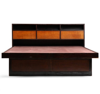 Custom Queen Storage Bed by Edward Wormley for Dunbar