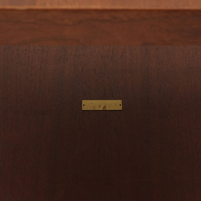 Tapered Leg Walnut Table with Burl Tray Tops by Edward Wormley for Dunbar