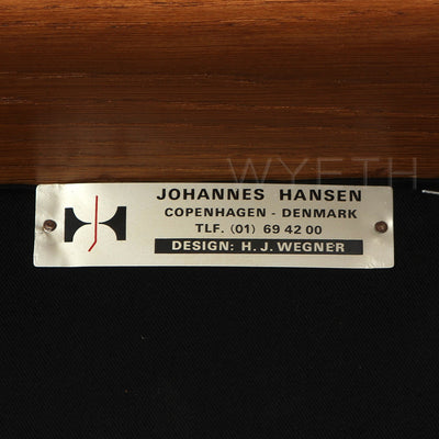 Oak and Leather Armchair by Hans J. Wegner for Johannes Hansen