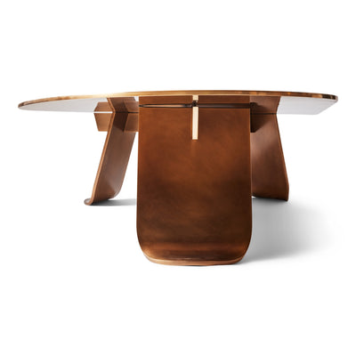 Chrysalis No. 1 Low Table in Natural Patinated Bronze by WYETH