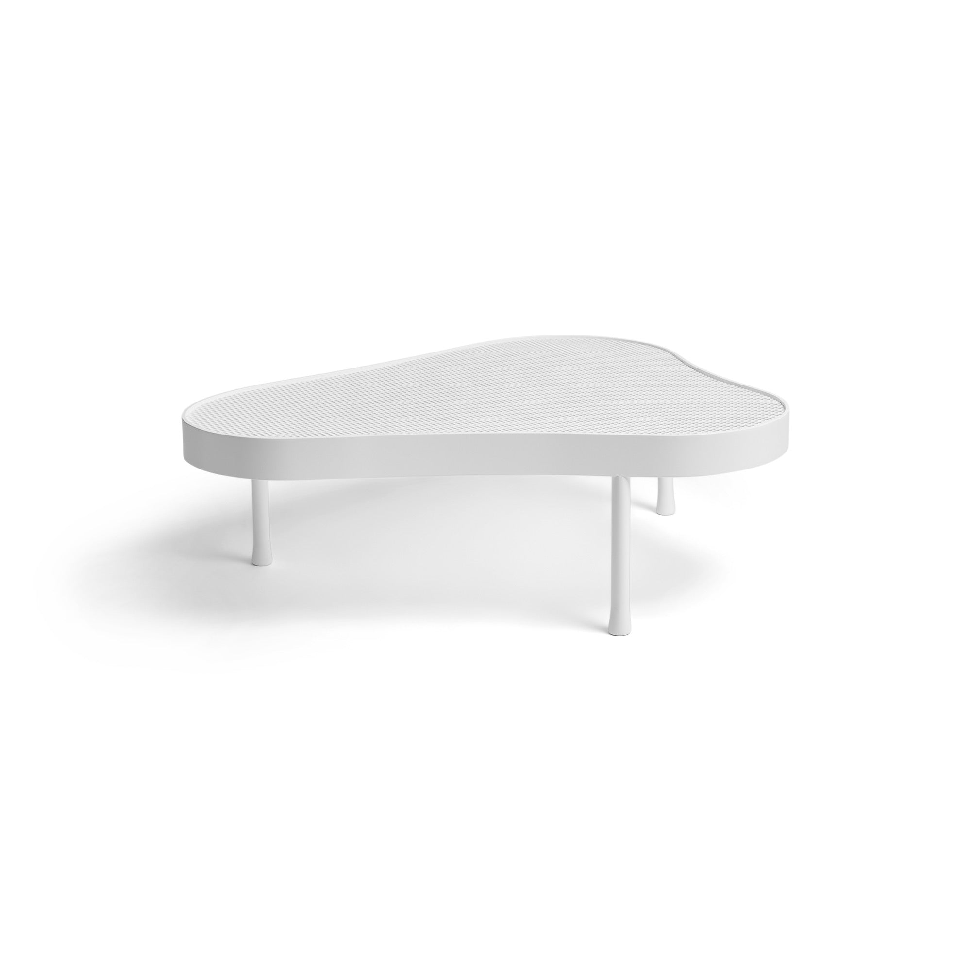 Original Biomorphic Low Table in White Steel by WYETH, Made to Order