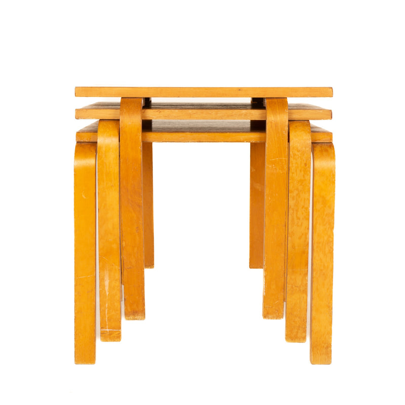 Set of Three Stacking Side Tables by Alvar Aalto, 1950s