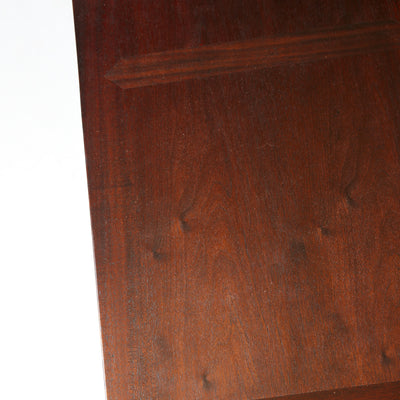 Modernist sideboard cabinet with unique bronze hardware. by Edward Wormley for Dunbar
