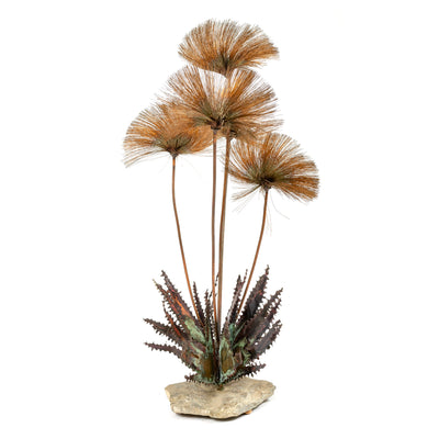 Copper ‘Desert Flower’ Table Top Sculpture by John Steck