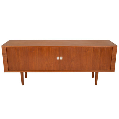 Tambour Door Credenza by Hans J. Wegner for Ry Mobler, 1960s