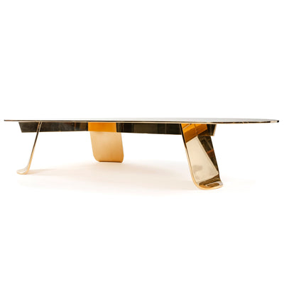 Chrysalis No. 1 Low Table in Polished Bronze by WYETH, Made to Order