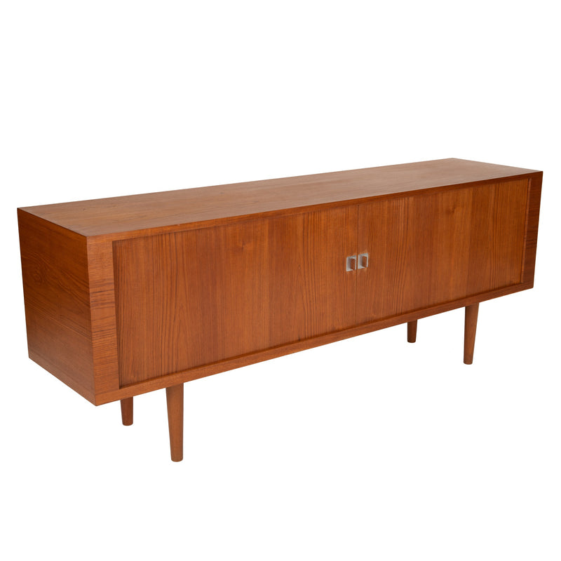 Tambour Door Credenza by Hans J. Wegner for Ry Mobler, 1960s