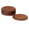 Stacking Turned Teak Plates by Jens H. Quistgaard for Kronjyden