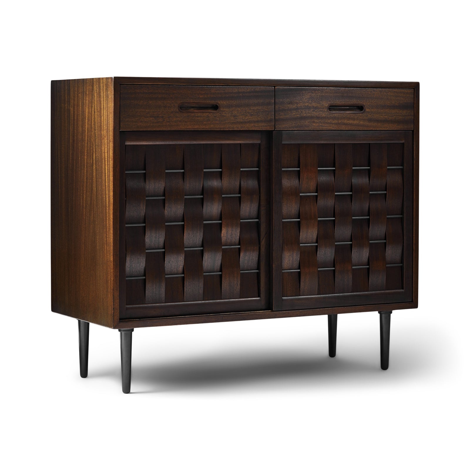 Woven Front Cabinet by Edward Wormley for Dunbar
