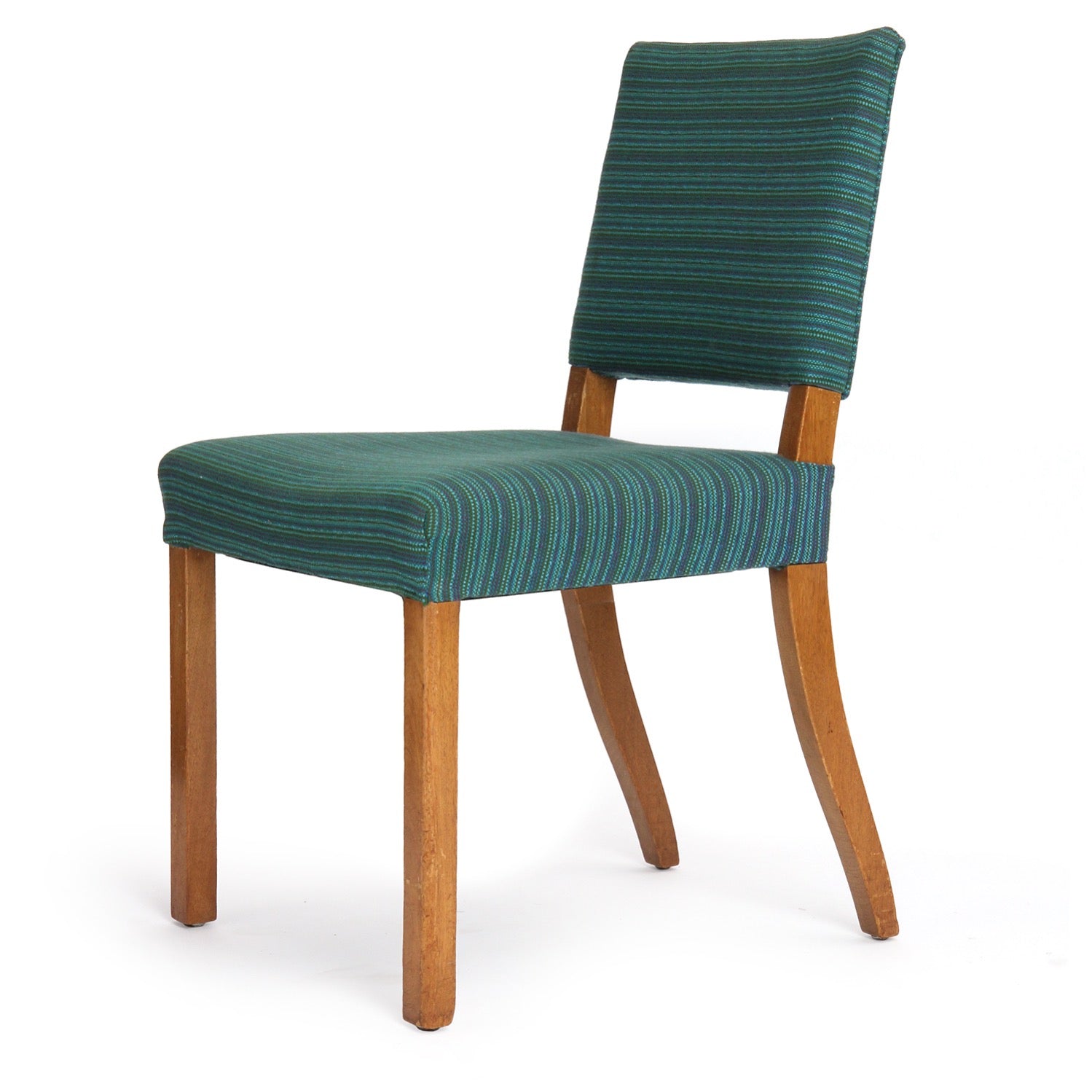 Mahogany Side Chair with Upholstered Seat and Back. Set of 10+ Chairs available. Edward Wormley for Dunbar