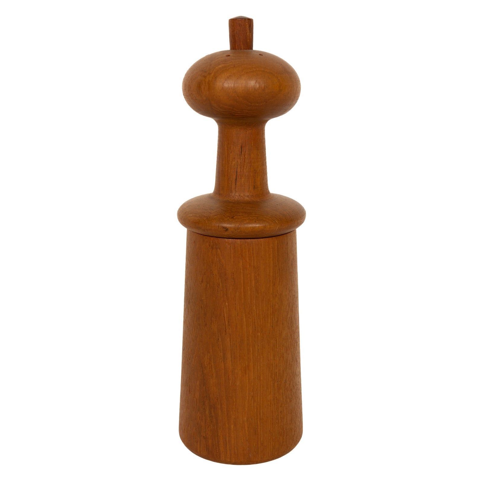 Turned Teak Pepper Mill by Jens H. Quistgaard for Dansk, 1950's