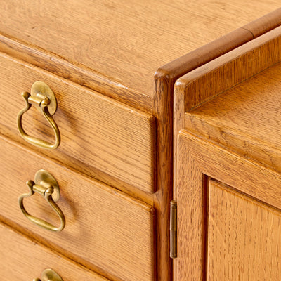 Unique Desk and Cabinet Storage Ensemble by Hans J. Wegner for Johannes Hansen, 1947