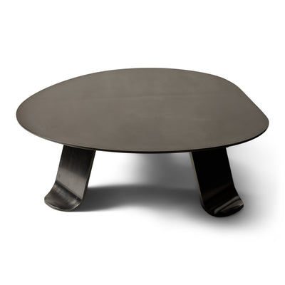 Chrysalis No. 2 Low Table in Blackened Steel by WYETH, Made to Order