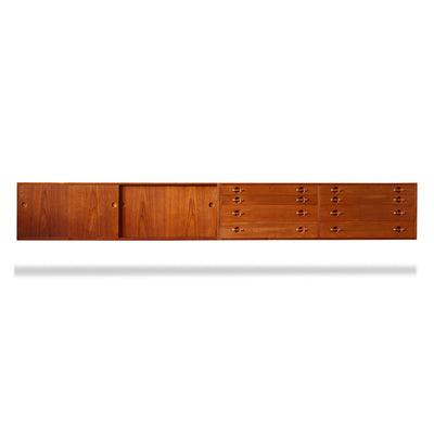 Wall Mount Cabinets in Teak by Hans J. Wegner for Johannes Hansen, 1951