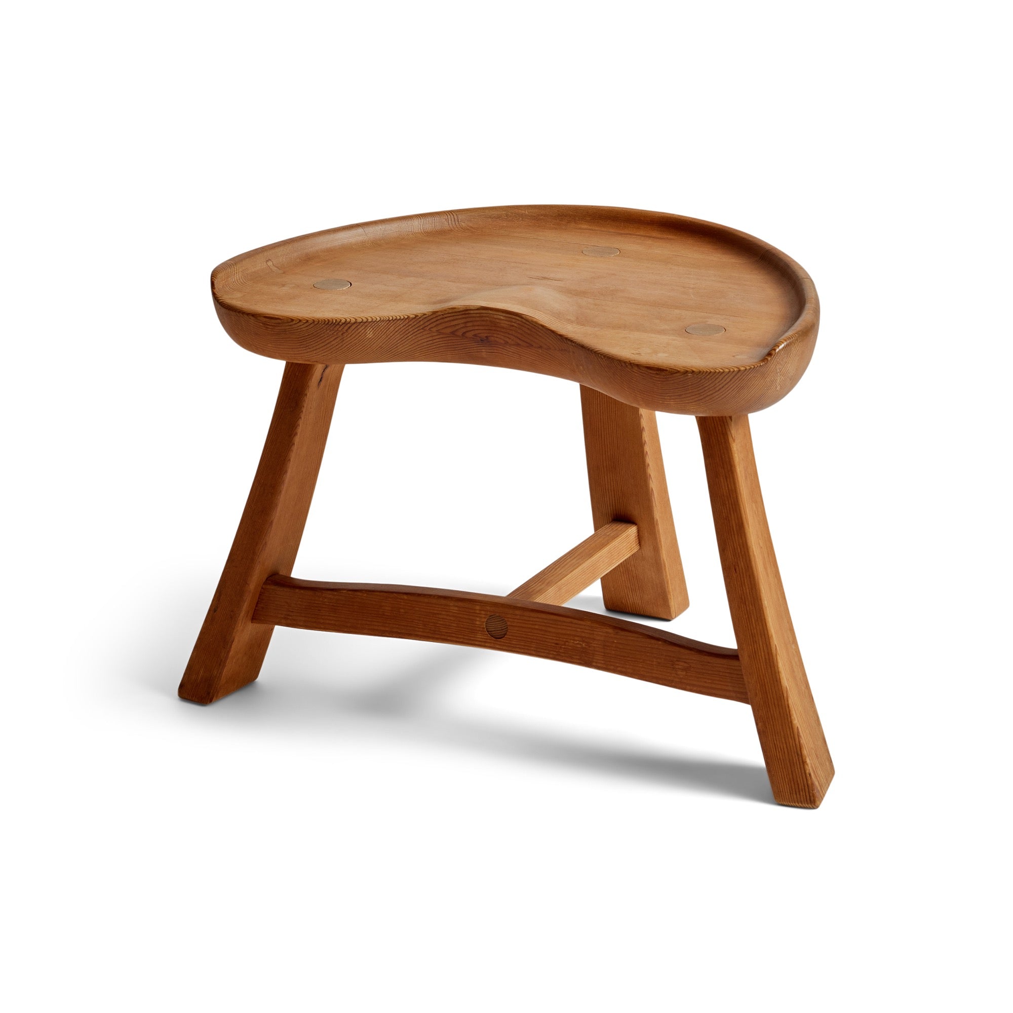 Vintage ‘Fjøskrakk’ Three-Legged Stool by Rangvald Krogenaes for Krogenäs Møbler, 1964