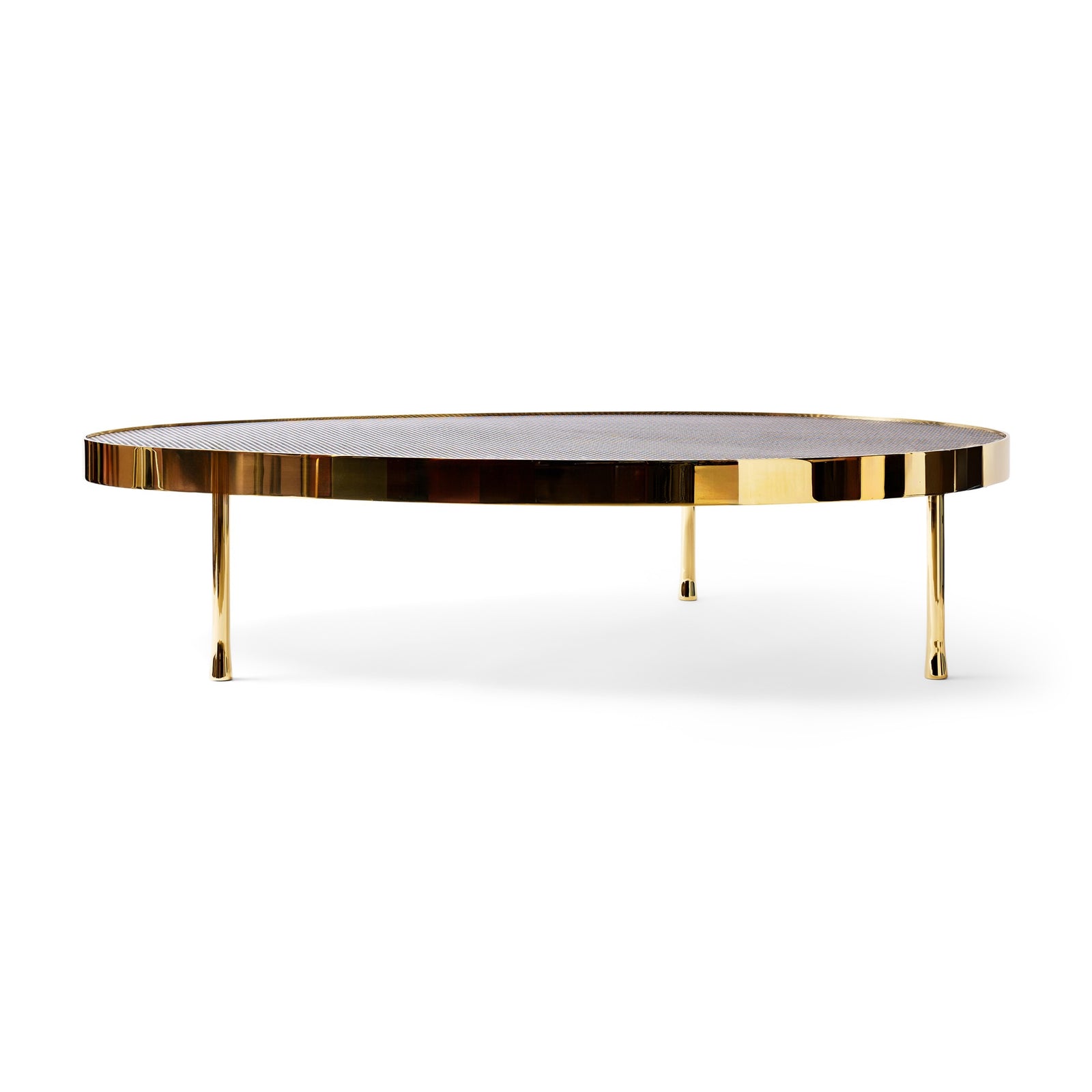 New Biomorphic Bronze Bar Perforated Low Table by WYETH, 2024