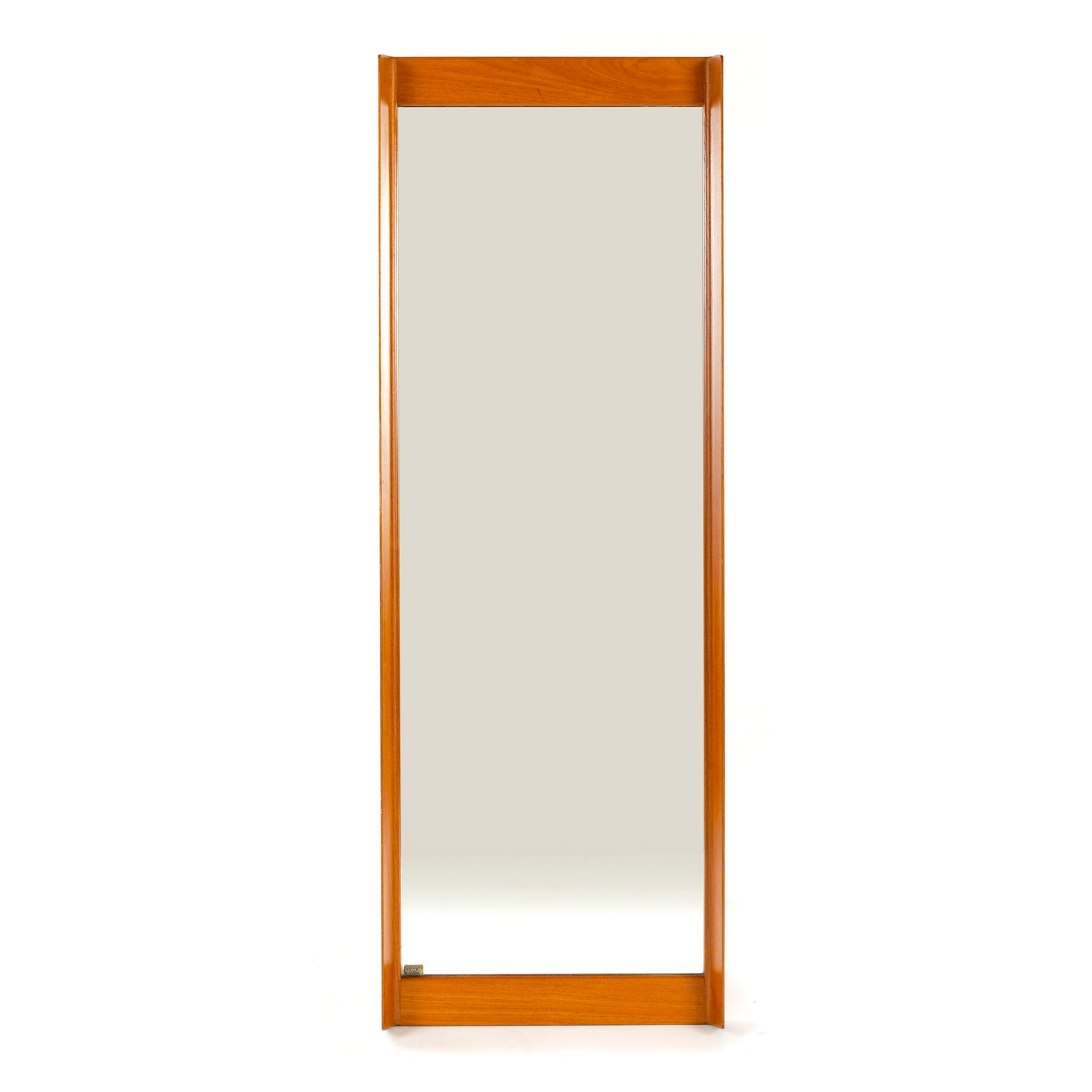 Luxus Teak Wall Mirror by Uno & Östen Kristiansson for Luxus