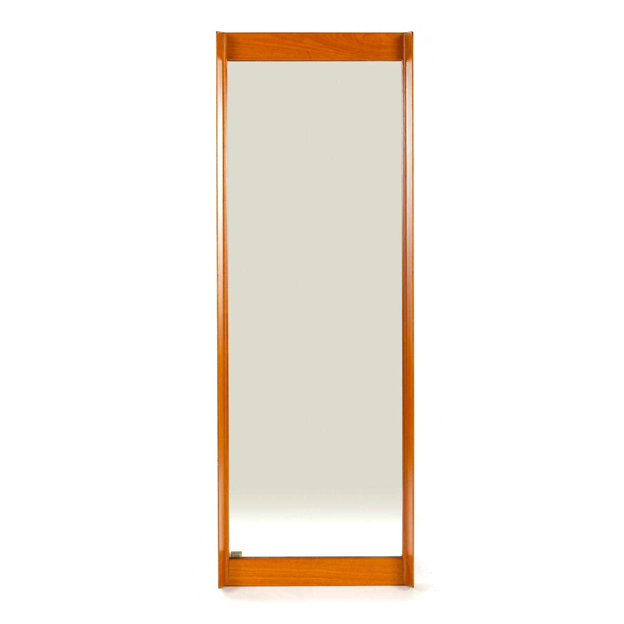 Luxus Teak Wall Mirror by Uno & Östen Kristiansson for Luxus